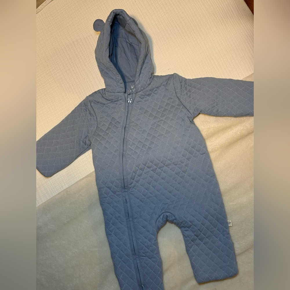 Tiny Kind Quilted Bunting Suit - 3-6 months, Blue color NWOT
